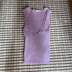 Zara Sleeveless Ribbed Top